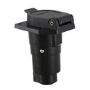 3X(Durable Trailer Plug, 12V 7 Pin Round Trailer Plug 7 Way Blade Socket Ad