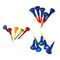 High Quality Soft Rubber Cushion Top Golf Tees Random Short Training Golf