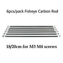 6Pcs/Set Parallel Manipulator Fisheye Carbon Rod Kits For M3 20Cm Screws Ko Y9Y5
