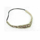 Women Lady Lace Hairband Rhinestone Crystal Headband Elastic Head Piece R2P K9O4