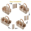 Baby Diaper Caddy Organizer - Baby Shower Basket Portable Nursery Storage B L1I7