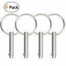 4 Pcs Quick Release Pin 1/4 inch, Full 316 Stainless Steel, Bimini Top Pin,