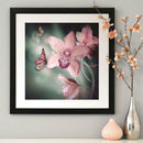 Diamond Embroidery Diamond Painting Butterflies in Love with Flowers Decor