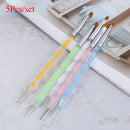 5pcs 2way marbleizing dotting manicure tools painting dot pen nail art paint BMO