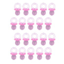 30pcs Clear Pink Pacifiers Charms -New Baby Shower Party Favor/ Home Decors