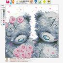 DIY 5D Diamond Embroidery Painting Lover Bear Cross Stitch Craft Home Decor