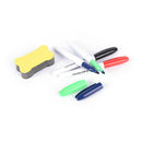 5Pcs/set Newest Whiteboard Pen Erasable Dry White Board Markers Black Ink 3c