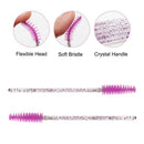 300pcs Eyelash Brushes Crystal Handle Eye Lash Extension Applicator Grafting