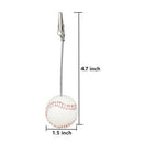 Home Office Baseball Shaped Note Paper Memo Clip Table Number Holder Name P