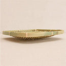 Bamboo braided rectangular fruit tray handmade storage tray hand-woven brea O2F6