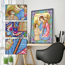 5D DIY Special Shaped Diamond Painting Religious Embroidery Kit Home Decor