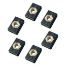 6pcs M6 Copper Nut Nutsert Nylon Hardware for Kayak Boat Mariner Trail Rail M6