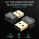 Bluetooth Adapter USB Dongle for Computer PC Wireless USB Bluetooth Transmi C1Y4