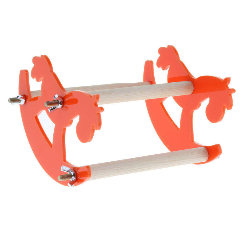 Parrot Bite Toys Swing Plastic Hobbyhorse Stand Bars Rocking Chair Platform
