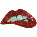 Embroidery Red Lips Iron On Patch Clothing Badge Embroidered Motif Applique