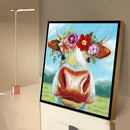 5D DIY Diamond Painting Kits Cow Full Round Drill Handicrafts Art (B2300)
