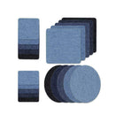 20Pcs/Set 5 Color DIY Iron on Denim Fabric Patches Kit For Clothing Repair L0F9