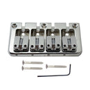 Adjustable Hardtail Bridge+3 Ply Pickguard for 4 String Guitar Bass Parts