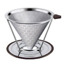 Premium Stainless Steel Coffee Filter, Reusable Pour Over Coffee Dripper Co D3K4