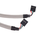 4 Port USB 2.0 to 9 Pin MainBoard Header Bracket Extension Cable for PC Panel Hn