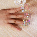2Pcs Nail Art Manicure Stamping Stencil Nail Viny Stickers 12Tips / Sheet Y L1V7