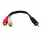 3.5 mm Phono Stereo Male Jackto 2 RCA Female Audio Adapter Y Cable Cord