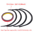 4pcs 28.7" Carbon Fiber Car Flare Protector Fender Arch Strip Wheel Lip Eyebrow