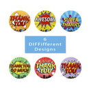 500pcs 6 Designs Flower Thank You Stickers kids Party Handmade LabelsSEAU