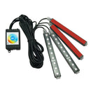 SMD5050 RGB LED Flexible Light Strip Bluetooth Car Interior Footwell Lamp
