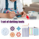 20pcs Dotting Tools Set Ball Embossing Craft Painting Rocks Mandala Stencil DIY