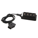 Male D-Tap Power Tap to 4 Female D-Tap Hub Adapter for Photography Power