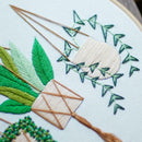 30 X 30cm DIY Flowers Embroidery Kit Needlework Cross Stitch Handwork Craft