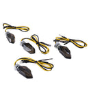 4x Mini Motorcycle Smoke Lens 5LED Turn Signal Blinker Indicator Lights Amber FT