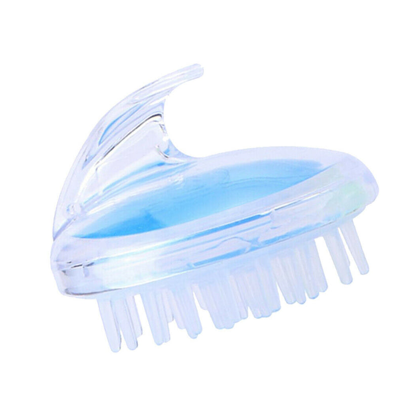 Durable Plastic Handle Silicone Shower Shampoo Body Wash Dandruff Brush Hair