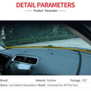1.6m edge seal strip center console windshield baffle