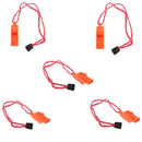 5PCS Safety Whistles with Lanyard Boating Camping Hiking Hunting Emergency
