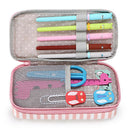 bon208 Floral Pencil Case with Compartments -High Capacity Double Layers Pe