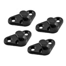 4 Pack Black Nylon Replacement Kayak Lashing Hooks /  Kit With Screws