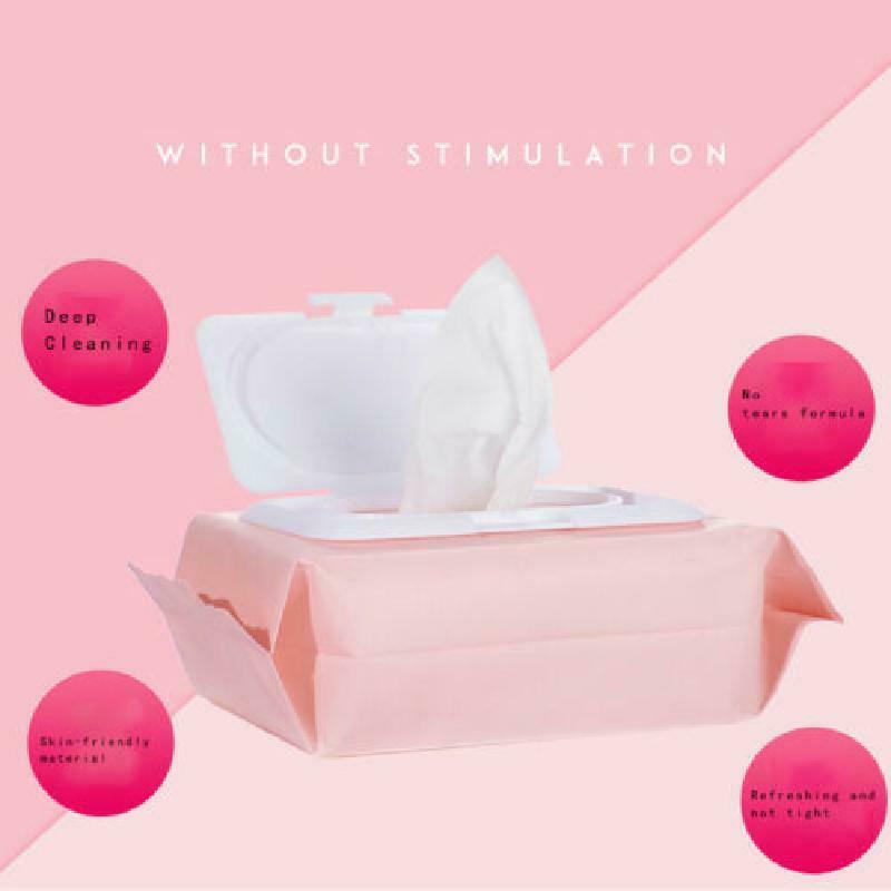 120Pcs/Bag Makeup Remover Wet Wipes Non-Woven Cotton Face Lip Eyes New Cleansing