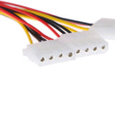 4 Pin IDE 1-to-3 IDE Female Power Supply Splitter Exentsion  Adapter Cable BHTO