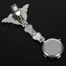 Womens Girls Heart Angle Wing Nurse Fob Clip On Brooch Hanging Pocket Watch