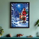 Diamond Painting Santa Claus Elk 5D Full Round Wall Picture DIY Kit 30x40cm