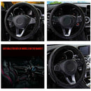 Car Steering Wheel Cover Soft Leather Breathable Anti-Slip M8P0 H2S2 N7S7