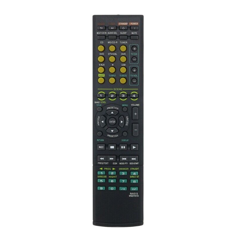 5X(New Replacement Remote Control Rav315 For Yamaha Htr6040G Wk22730Eu Rx- X4I1)