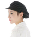 3Pcs Chef Hat Restaurant Kitchen Working Catering Elastic Cap Black