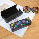 DIY Diamond Painting Leather Eyeglasses Storage Box Case Sunglasses Holder