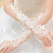 Crystal White Lace Bridal Glove Wedding Party Pageant Long Gloves Fingerless FT