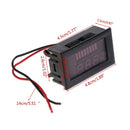 DC 6-100V LED Digital Display Voltmeter Volt Panel Tester For DC 12V Vehicle Car