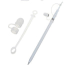 2Pcs Premium Silicone Soft Elastic Pencil Cap Holder Case + Pen Cable Adapter