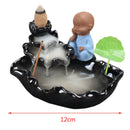 Little Monk Backflow Incense Burner Home Decoration Creative Ceramic Cone W J1A8